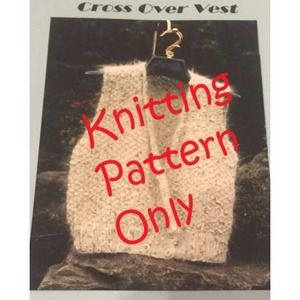 New Sarah James WV302 Cross Over Vest Sweater Knitting Pattern